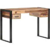 vidaXL Schreibtisch 110x50x76 cm Massivholz