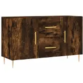 vidaXL Sideboard Räuchereiche 100x36x60 cm Holzwerkstoff