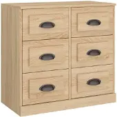 vidaXL Sideboard Sonoma-Eiche 70x35,5x67,5 cm Holzwerkstoff