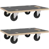 vidaXL Transportroller 2 Stk. Rechteckig 80x55x11,5 cm 250 kg