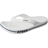 Crocs Unisex Bayaband Flip Weiss/Navy Flip-Flop - 11 UK Herren/12 UK Damen (M12W14) (205393-126)
