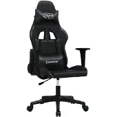 vidaXL Gaming-Stuhl Schwarz Kunstleder