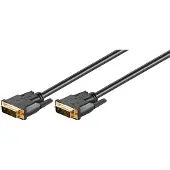 Goobay DVI-I 10m, 10 m, DVI-I, DVI-I, Männlich, Männlich, Schwarz