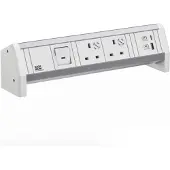 Bachmann DESK ws 2xUK 1xUSB A/C 22W 1xSchalter GST18 RAL9010