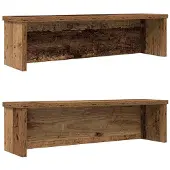 vidaXL Küchenregale Stapelbar 2 Stk. Altholz-Optik 50x15x16 cm