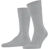 Falke Socken "Tiago Dotted Line", Herren, Gr. 41-42, grau (silber (3203)), Obermaterial: 93% Baumwolle CO. 5% Polyamid PA. 2% Elasthan EL., glatt, Socken Socken