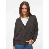 Vero Moda Strickjacke "VMBOOM LS V-NECK BUTTON CARDIGAN GA NOOS" Materialmix, loose fit