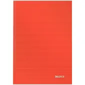 Esselte Notesbog Solid A5 Hard kvad. 80ark r?d - (6 stk.)