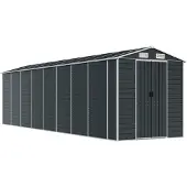 vidaXL Gerätehaus Anthrazit 191x725x198 cm Verzinkter Stahl