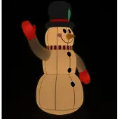 vidaXL Aufblasbarer Schneemann mit LEDs 120 cm