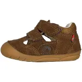 TROLLKIDS Leder-Lauflernschuhe Oppland in teak brown | Gr.: 20