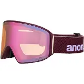 Anon M4 Goggles (cylindrical) + Bonus Lens + MFI Face Mask deep cherry/perceive cloudy pink (EZP) Regular NA