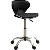 vidaXL Bürostuhl Schwarz Kunstleder