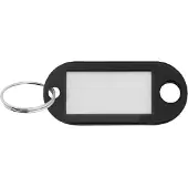 Combicraft Schlüsseletikett 48x22mm Schwarz- 100 Stück