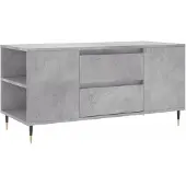 vidaXL Couchtisch Betongrau 102x44,5x50 cm Holzwerkstoff