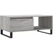 vidaXL Couchtisch Grau Sonoma 90x50x36,5 cm Holzwerkstoff