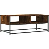 vidaXL Couchtisch Räuchereiche 100x51x40 cm Holzwerkstoff