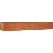 vidaXL Hochbeet Rostig 320x80x45 cm Cortenstahl