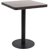 vidaXL Bistrotisch Dunkelbraun 60x60 cm MDF