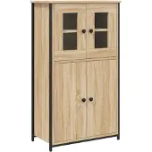 vidaXL Highboard Sonoma-Eiche 62x32x106,5 cm Holzwerkstoff