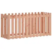 vidaXL Hochbeet Lattenzaun-Design 150x50x70 cm Massivholz Douglasie
