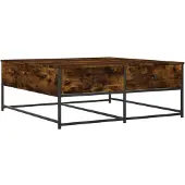 vidaXL Couchtisch Räuchereiche 100x99x40 cm Holzwerkstoff