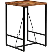 vidaXL Bartisch Altholz Massiv 70x70x106 cm