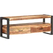 vidaXL TV-Schrank 120x35x45 cm Massivholz Honigfarben