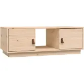 vidaXL Couchtisch 100x50x35 cm Massivholz Kiefer