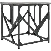 vidaXL Couchtisch Grau Sonoma 45x45x47,5 cm Holzwerkstoff