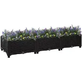 vidaXL Hochbeet 120x40x23 cm Polypropylen