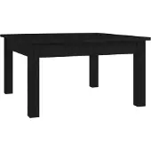vidaXL Couchtisch Schwarz 55x55x30 cm Massivholz Kiefer