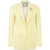 Philipp Plein - Wool Fitted Single-Breasted Blazer - Größe S - gelb
