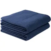 Schiesser Duschtuchset Turin - 2-teilig - 70 x 140 cm - Dunkelblau