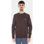 Lyle & Scott Pullover Herren Cotton Merino Crew Neck Espresso-L