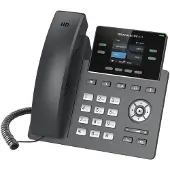 Grandstream Networks GRP2612, IP-Telefon, Schwarz, Kabelgebundenes Mobilteil, Im Band, Außerhalb des Bandes, SIP-Info, Supervisor, Benutzer, 2 Zeilen