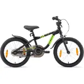 Löwenrad Kinder Fahrrad ab 5 Jahre | 18 Zoll Rad | Schwarz