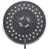 Schutte Duschkopf Kopfbrause Ø ca. 10 cm, Chrom, fünf Strahlarten, Antikalk-Noppen
