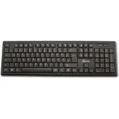 MediaRange MROS111, Volle Größe (100%), Kabellos, RF Wireless, Membran Key Switch, QWERTZ, Schwarz
