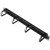 Roline 19-Zoll Rangierpanel 1 HE, mit Bürstenleiste 44x60mm schwarz