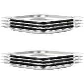 vidaXL Gastronormbehälter 8 Stk. GN 1/2 20 mm Edelstahl