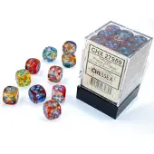 Chessex Würfel - 12mm - Nebula Primary/blue LUMINARY (Würfelset 36 x W6) - leuchtet im Dunkeln 292739