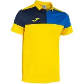 Joma Poloshirt CREW V POLO aus Baumwolle, atmungsaktiv, mit geknöpftem Kragen
