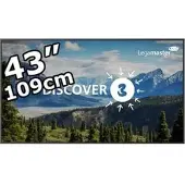 Legamaster DISCOVER 3 DIS-4320 Monitor, 43 Zoll, 4K Ultra HD, LED-Display, schwarz