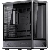Jonsbo D401 PC-Gehäuse, Midi Tower, ATX, Tempered Glass - schwarz