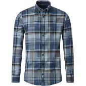 Casamoda Flanellhemd "Flanellhemd Langarm kariert"