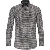 Casamoda Flanellhemd "Flanellhemd Langarm kariert"