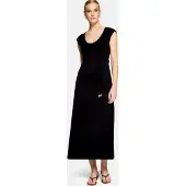 Zero Maxikleid "Damen mit Gürtel" Material