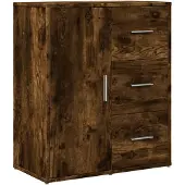 vidaXL Sideboard Räuchereiche 60x31x70 cm Holzwerkstoff