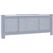 vidaXL MDF Heizkörperverkleidung Grau 205 cm